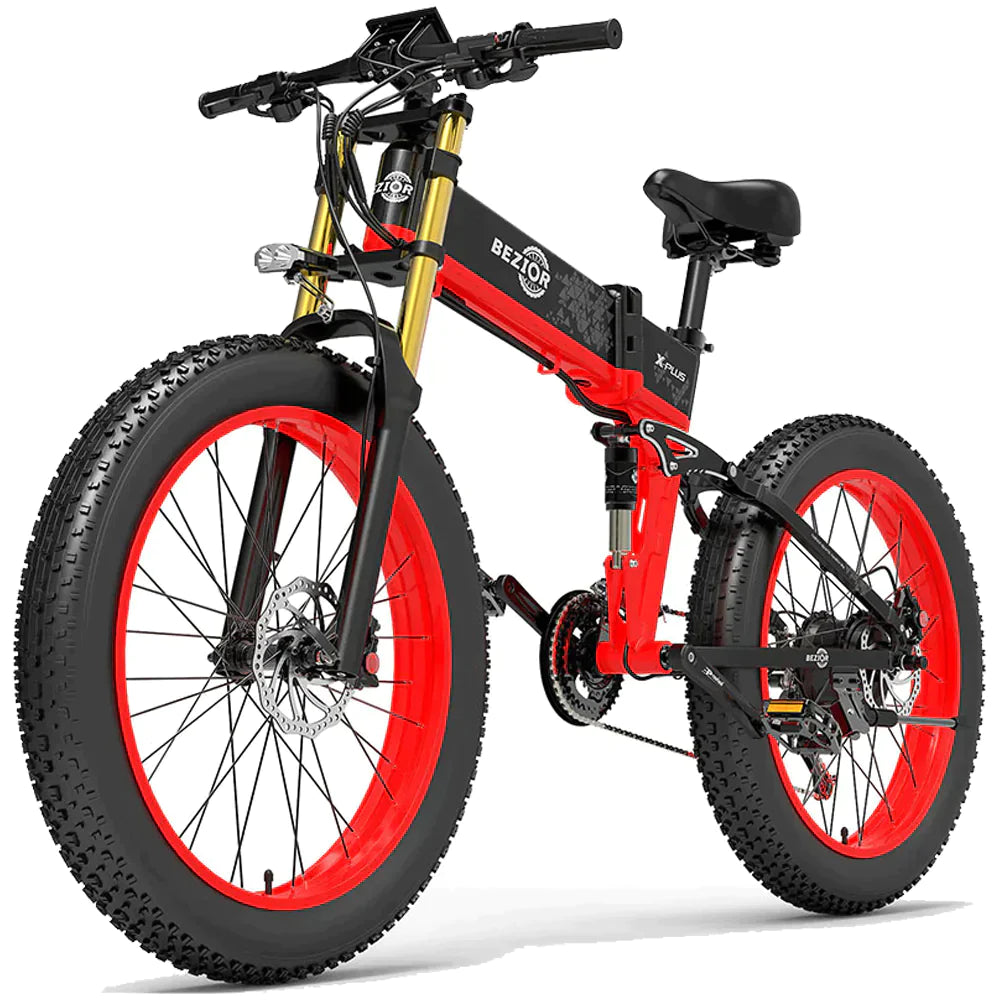 Bezior X Plus Electric Mountain Folding Bike - Pogo cycles UK -cycle to work scheme available