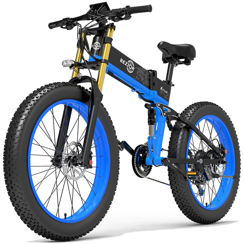 Bezior X Plus Electric Mountain Folding Bike - Pogo cycles UK -cycle to work scheme available