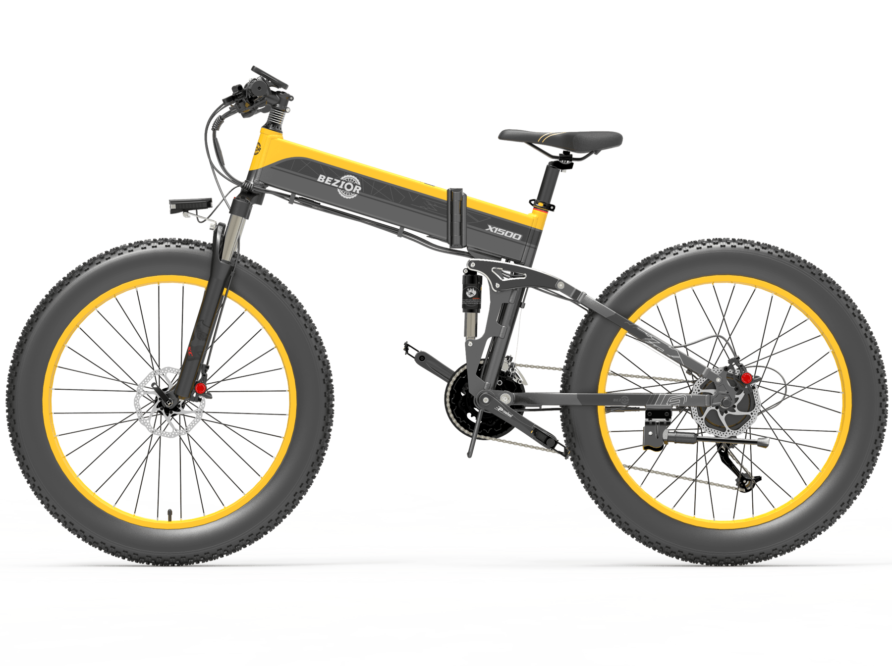 Bezior X1500 Folding Electric Mountain Bike - Pogo cycles UK -cycle to work scheme available