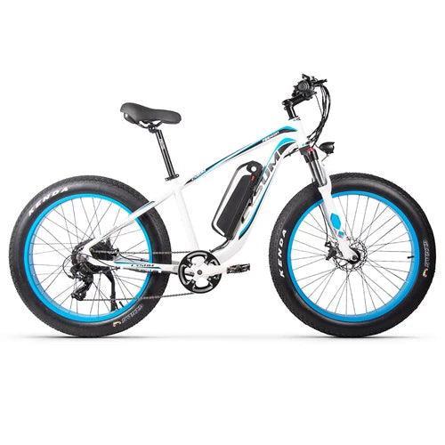 CYSUM M980 Electric Bike - Black-Blue - Pogo cycles UK -cycle to work scheme available