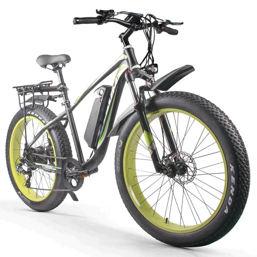 CYSUM M980 Electric Bike - Black-Blue - Pogo cycles UK -cycle to work scheme available