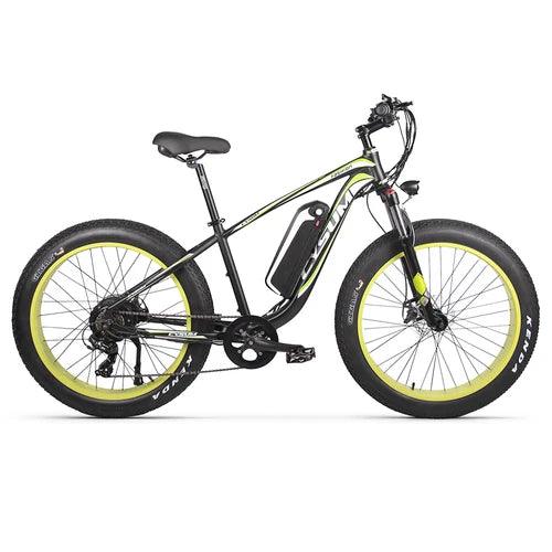 CYSUM M980 Electric Bike - Black-Green - Pogo cycles UK -cycle to work scheme available