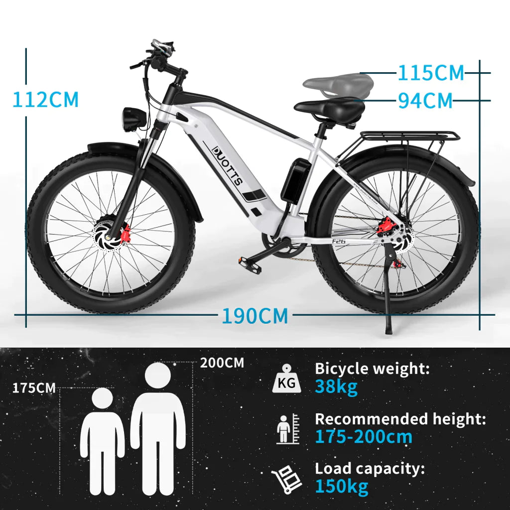 DUOTTS F26 Electric Mountain Bike - Black Preorder - Pogo cycles UK -cycle to work scheme available