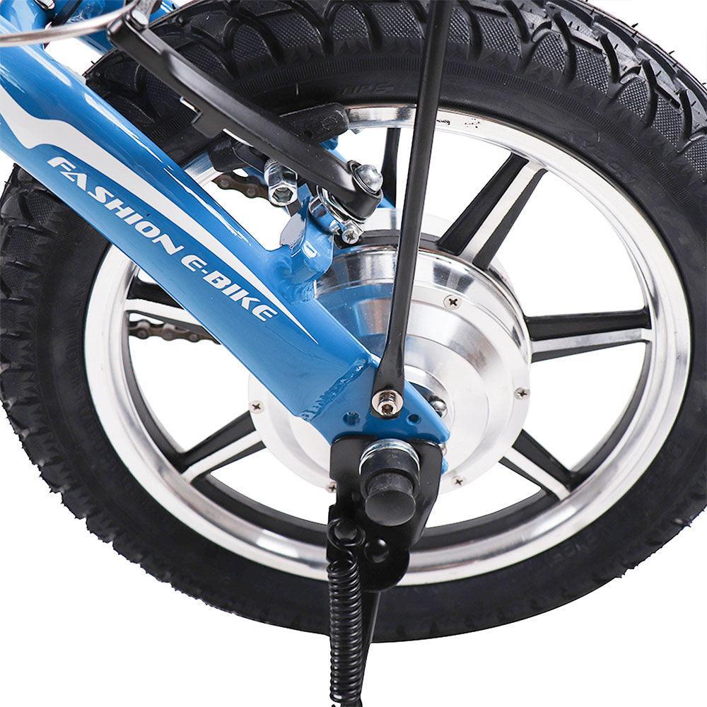 Rich Bit TOP 618 Folding City E-bike - Blue - Pogo cycles UK -cycle to work scheme available